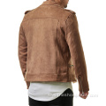 Custom Mens Short Leather Jacket Men Suede Jackets